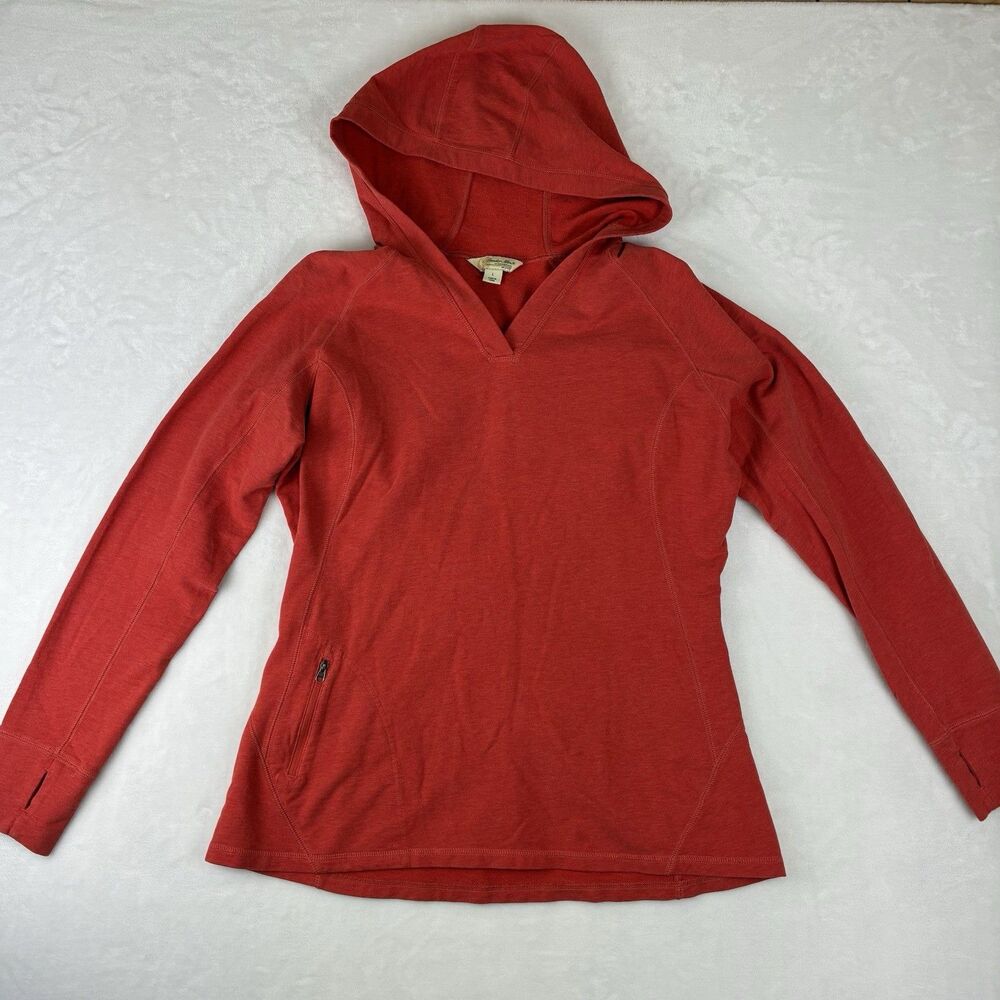 Gander Mountain Performance Hoodie Women’s Size Large Red Pocket Thumb holes